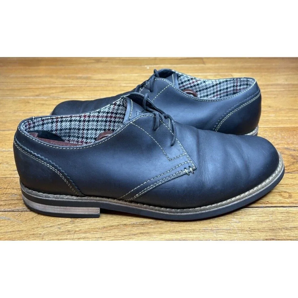 Original Penguin Shoes Mens 10 Black Waylon Lace Up Derby Oxford Munsingwear
